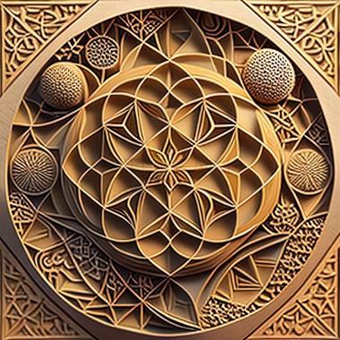 3D model sacred geometry (STL)